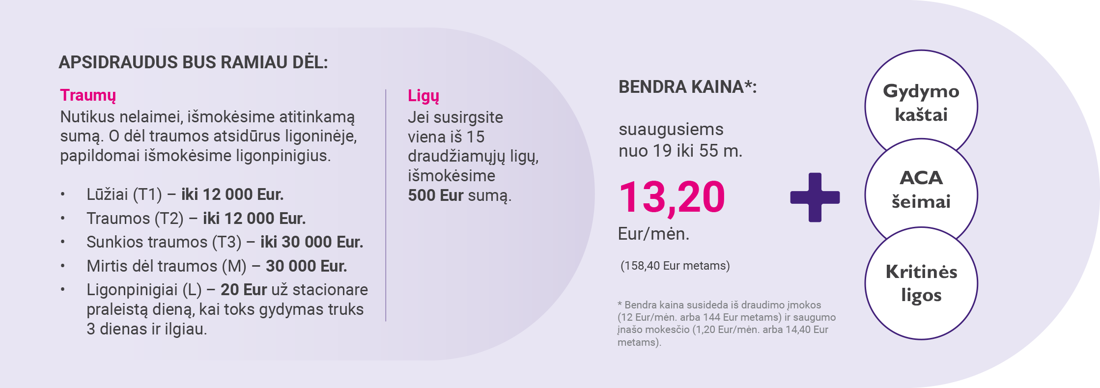 draudimo kaina