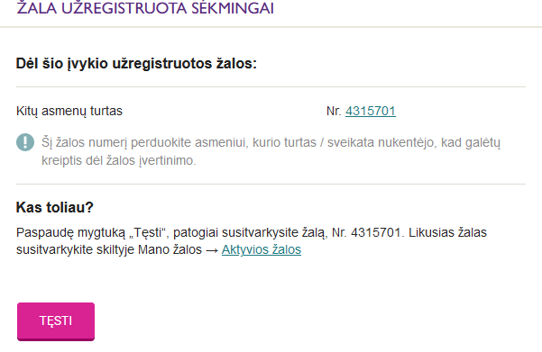 būsto draudimas - sėkmingas žalų registravimas