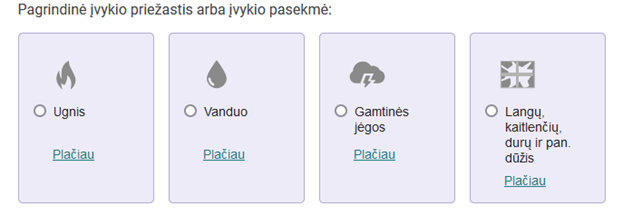 būsto draudimo įvykio priežasties nustatymas