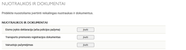 nuotraukos ir dokumentai - kasko