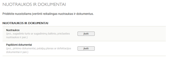 nuotraukos ir dokumentai